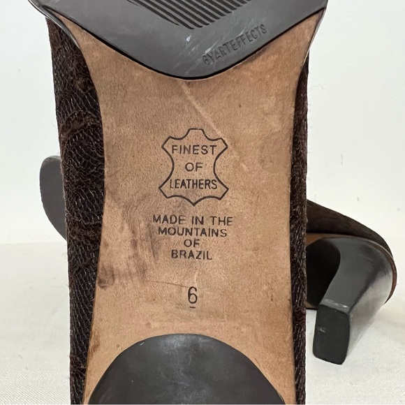 Art Effects Brown Lace Mules - Picture 9 of 9